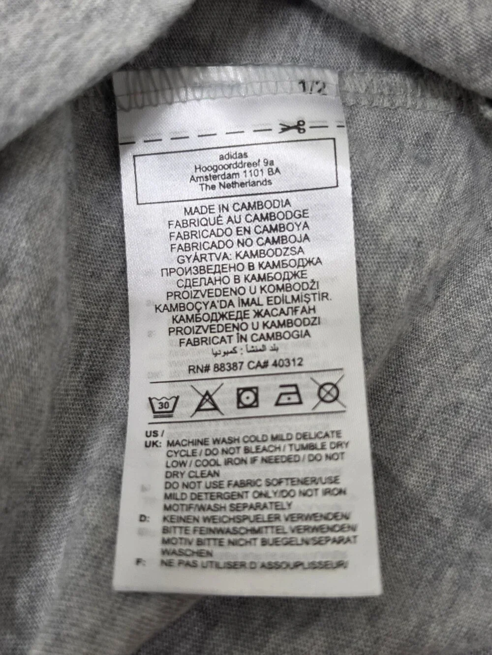adidas Men's Aeroready Light Gray Short Sleeve Logo Tee-Size 2XLT